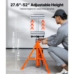 VEVOR Roller Stand, Heavy Duty 2500 LBS Load Capacity, 27.6