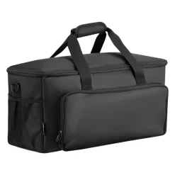 VEVOR Rolling DJ Cable Bag, 1680D, Padded File Gig Bag with Wheels, 6 Detachable Divider, Travel Storage Music Gear Case, for Professional DJ Gear, Musical Instrument and Accessories, Sound Equipment