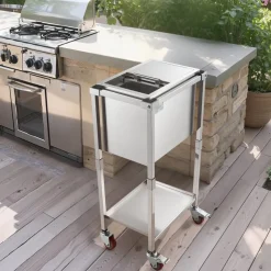 VEVOR Rolling Ice Chest Cooler Cart, 20