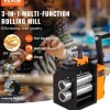 VEVOR Rolling Mill, 2.95"/75 mm Jewelry Rolling Mill Machine, 1: 2 Gear Ratio, 3-in-1 Multi-function Rolling Mill, 0.03-6.5mm Press Thickness for Metal Jewelry Making Sheet Square Wire Semicircle
