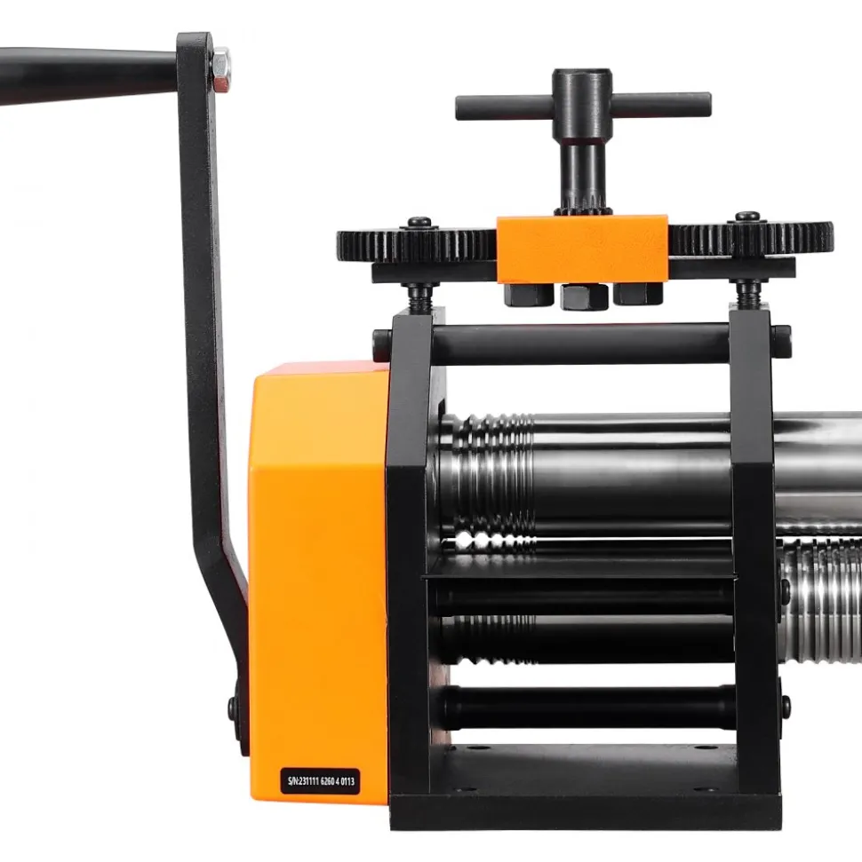 VEVOR Rolling Mill, 2.95"/75 mm Jewelry Rolling Mill Machine, 1: 2 Gear Ratio, 3-in-1 Multi-function Rolling Mill, 0.03-6.5mm Press Thickness for Metal Jewelry Making Sheet Square Wire Semicircle