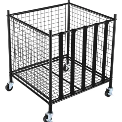 VEVOR Rolling Sports Ball Storage Cart, Lockable Basketball Cage with Elastic Straps, Sport Equipment Holder Organizer for Indoor Outdoor, Steel Storage Rack for Garages, Playgroup, Gym and Schools