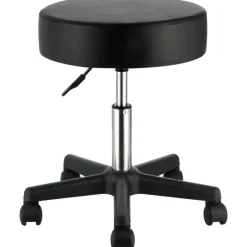 VEVOR Rolling Stools with Wheels, 400 LBS Weight Capacity Adjustable Height Stool with Ultra-Thick Seat Cushion, Swivel Stools Chair for Salon, Bar, Home, Office, Tatoo, Medical, Massage, Black