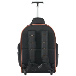 VEVOR Rolling Tool Backpack, 110 lbs Load Capacity, 72 Pockets Heavy Duty Roller Tool Bag on Wheels, Adjustable Telescoping Handle & Stable Base, Toolbag Organizers for Construction, Mechanic