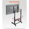 VEVOR Rolling TV Stand, Mobile TV Cart for 55-100 Inch Screens, Height Adjustable Portable Monitor Stand with Tray, Holds up to 205 lbs for Living Room, Bedroom, Office, Outdoor Max VESA 800 x 600 mm