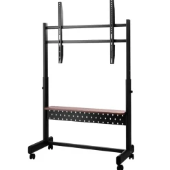 VEVOR Rolling TV Stand, Mobile TV Cart for 55-100 Inch Screens, Height Adjustable Portable Monitor Stand with Tray, Holds up to 205 lbs for Living Room, Bedroom, Office, Outdoor Max VESA 800 x 600 mm
