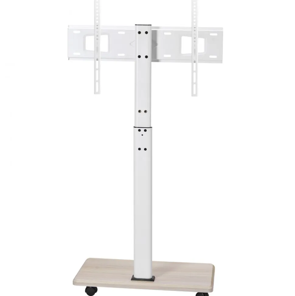 VEVOR Rolling TV Stand, Mobile TV Cart for 32-70 Inch Screens, 25° Left-Right Rotation and Height Adjustable TV Mount on Wheels, Holds up to 99 lbs for Corner, Bedroom, Outdoor, Max VESA 600x400mm