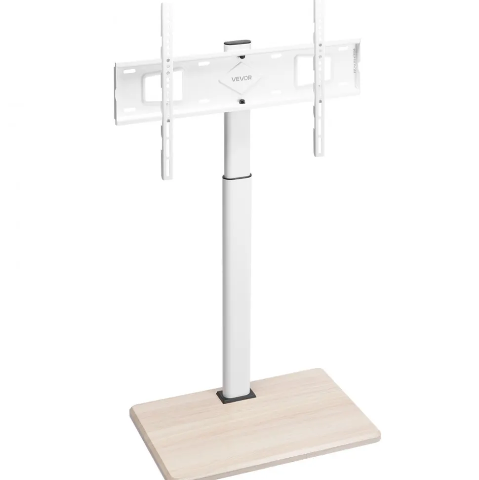 VEVOR Rolling TV Stand, Mobile TV Cart for 32-70 Inch Screens, 25° Left-Right Rotation and Height Adjustable TV Mount on Wheels, Holds up to 99 lbs for Corner, Bedroom, Outdoor, Max VESA 600x400mm