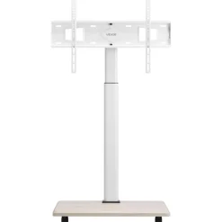 VEVOR Rolling TV Stand, Mobile TV Cart for 32-70 Inch Screens, 25° Left-Right Rotation and Height Adjustable TV Mount on Wheels, Holds up to 99 lbs for Corner, Bedroom, Outdoor, Max VESA 600x400mm