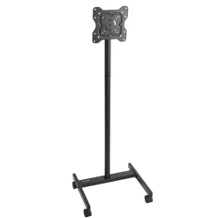 VEVOR Rolling TV Stand, Mobile TV Cart for 17-55 Inch Screens, Portrait to Landscape, Portable TV Stand with Wheels Holds up to 44 lbs for Living Room, Bedroom, Office, Outdoor, Max VESA 200x200mm