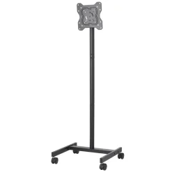 VEVOR Rolling TV Stand, Mobile TV Cart for 17-55 Inch Screens, Portrait to Landscape, Portable TV Stand with Wheels Holds up to 44 lbs for Living Room, Bedroom, Office, Outdoor, Max VESA 200x200mm