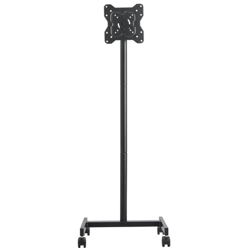 VEVOR Rolling TV Stand, Mobile TV Cart for 17-55 Inch Screens, Portrait to Landscape, Portable TV Stand with Wheels Holds up to 44 lbs for Living Room, Bedroom, Office, Outdoor, Max VESA 200x200mm