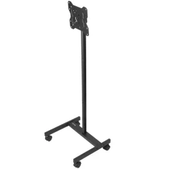 VEVOR Rolling TV Stand, Mobile TV Cart for 17-55 Inch Screens, Portrait to Landscape, Portable TV Stand with Wheels Holds up to 44 lbs for Living Room, Bedroom, Office, Outdoor, Max VESA 200x200mm