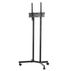 VEVOR Rolling TV Stand, Mobile TV Cart for 32-65 Inch Screens, Height Adjustable, Portable Monitor Stand with Wheels Holds up to 88 lbs for Living Room, Bedroom, Office, Outdoor, Max VESA 400x400mm