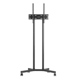 VEVOR Rolling TV Stand, Mobile TV Cart for 32-65 Inch Screens, Height Adjustable, Portable Monitor Stand with Wheels Holds up to 88 lbs for Living Room, Bedroom, Office, Outdoor, Max VESA 400x400mm