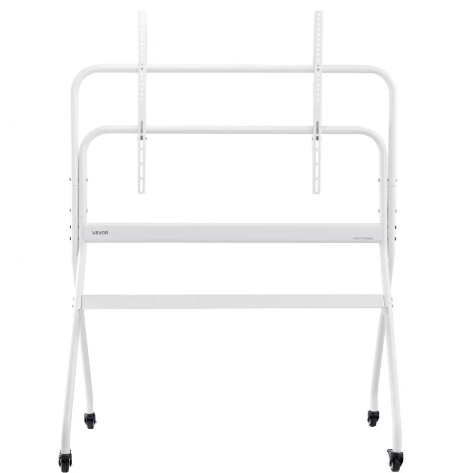 VEVOR Rolling TV Stand, Mobile TV Cart for 35-100 Inch LED/LCD/OLED Flat/Curved TVs, Portable Monitor Stand with Wheels Hold up to 198 lbs for Living Room, Bedroom, Office, Outdoor, Max VESA 800x600mm