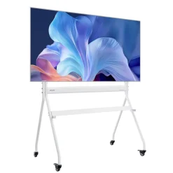 VEVOR Rolling TV Stand, Mobile TV Cart for 35-100 Inch LED/LCD/OLED Flat/Curved TVs, Portable Monitor Stand with Wheels Hold up to 198 lbs for Living Room, Bedroom, Office, Outdoor, Max VESA 800x600mm