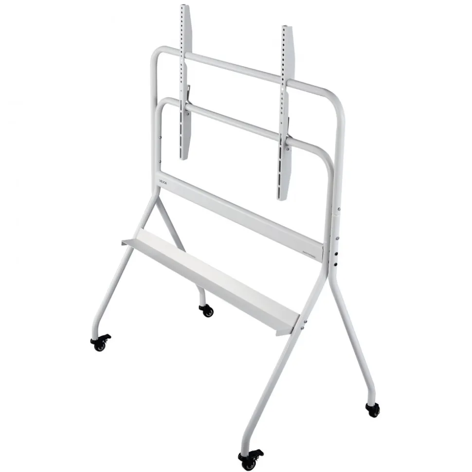 VEVOR Rolling TV Stand, Mobile TV Cart for 35-100 Inch LED/LCD/OLED Flat/Curved TVs, Portable Monitor Stand with Wheels Hold up to 198 lbs for Living Room, Bedroom, Office, Outdoor, Max VESA 800x600mm