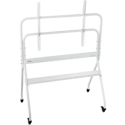 VEVOR Rolling TV Stand, Mobile TV Cart for 35-100 Inch LED/LCD/OLED Flat/Curved TVs, Portable Monitor Stand with Wheels Hold up to 198 lbs for Living Room, Bedroom, Office, Outdoor, Max VESA 800x600mm