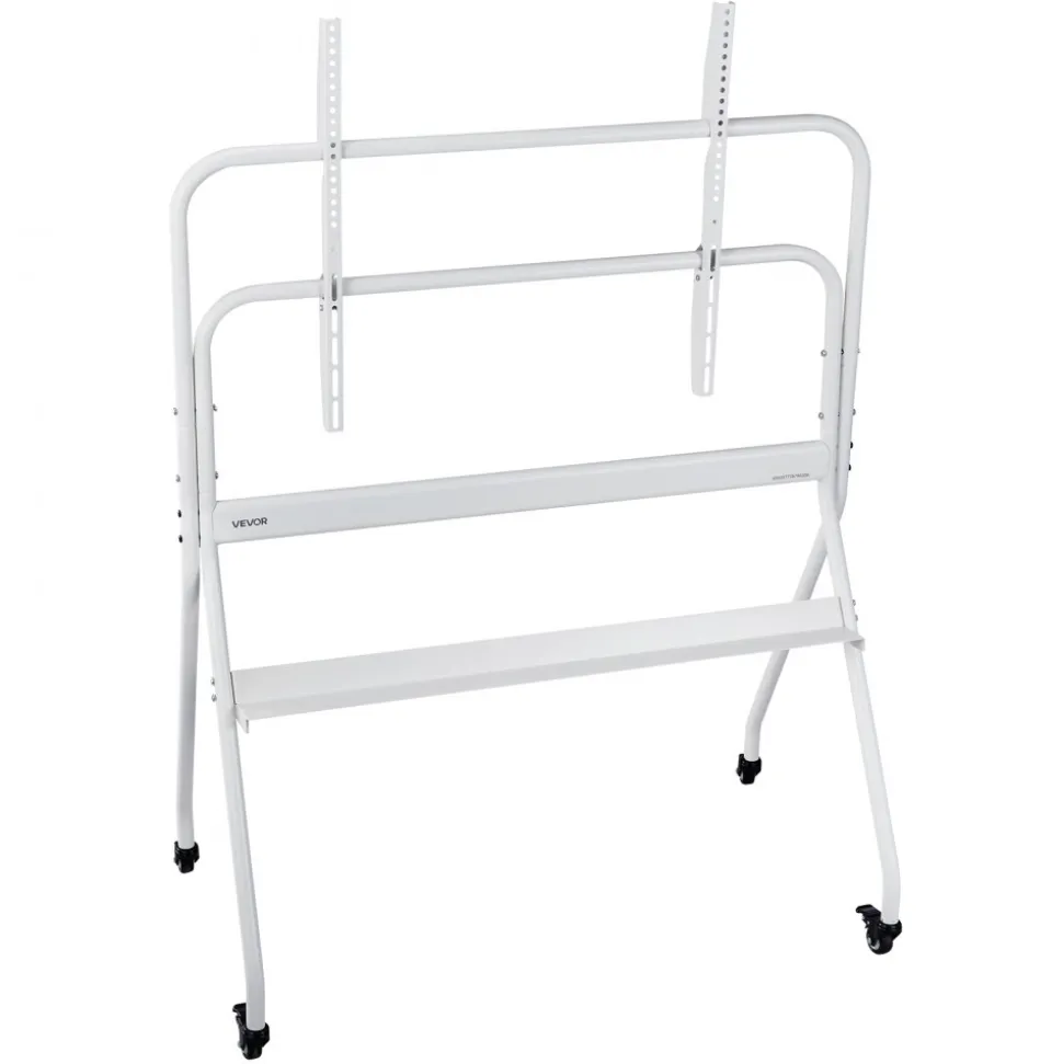 VEVOR Rolling TV Stand, Mobile TV Cart for 35-100 Inch LED/LCD/OLED Flat/Curved TVs, Portable Monitor Stand with Wheels Hold up to 198 lbs for Living Room, Bedroom, Office, Outdoor, Max VESA 800x600mm