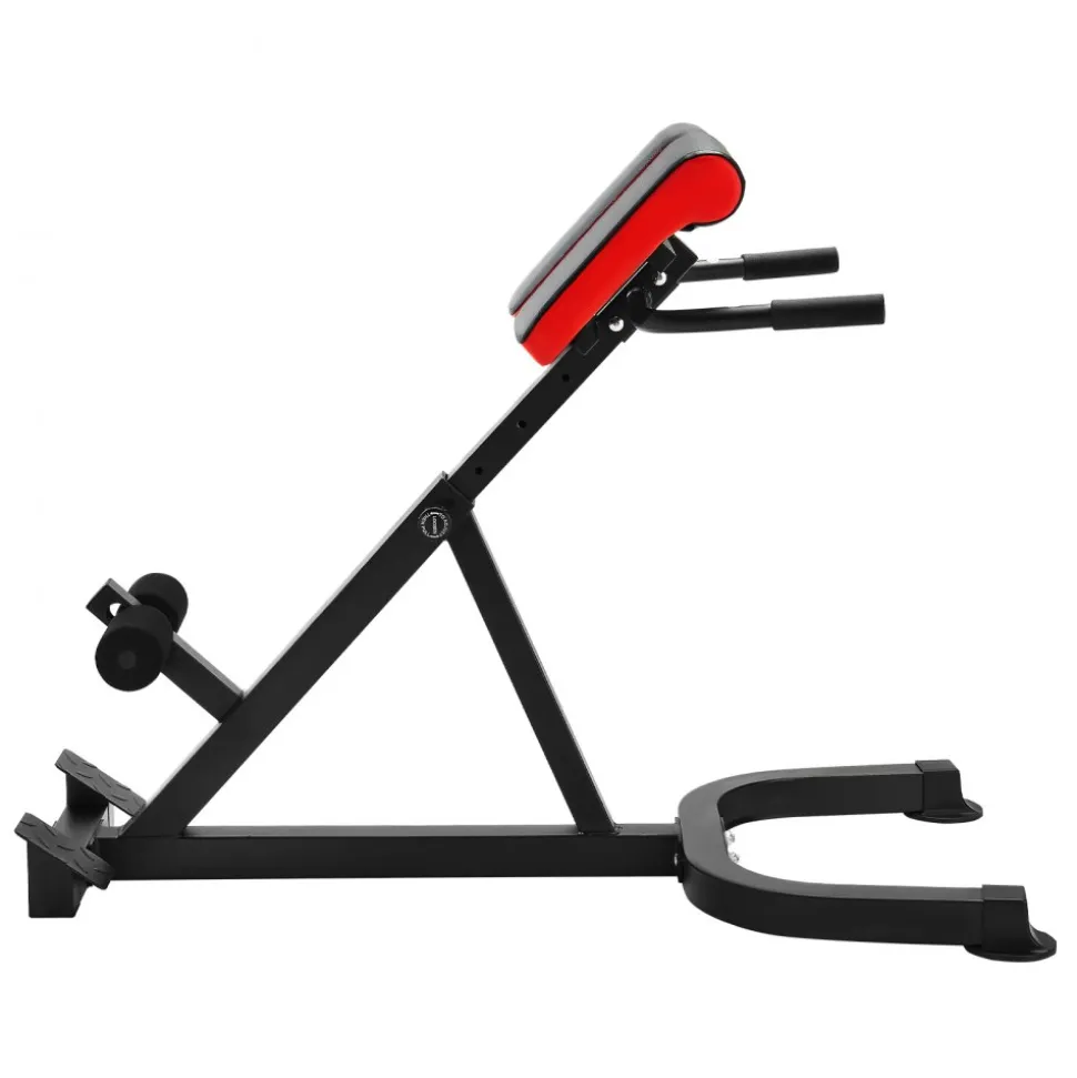 VEVOR Roman Chair Hyperextension Bench, 300 lbs Adjustable Extension Machine, Multi-Function Exercise Equipment for Glute, Hamstring, Lower Back, and Ab Workout, Fitness Weight Bench for Home Gym