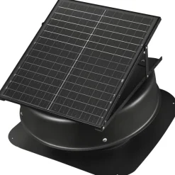 VEVOR Roof Attic Exhaust Fan, 50W Smart Solar Roof Ventilation Fan with Thermostat, Remote Control, 3000 CFM Airflow Built-in Smoke Sensor with Auto Stop for Cooling and Dehumidification