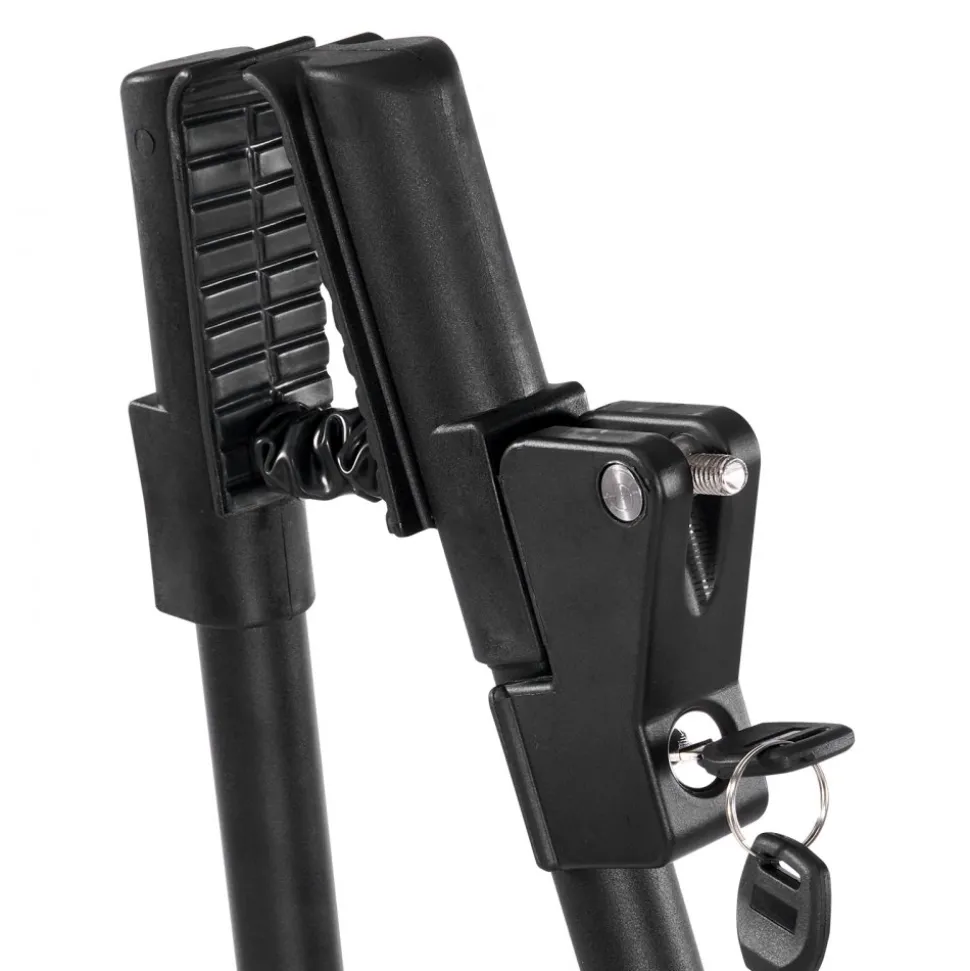 VEVOR Roof Bike Rack, 33 lbs Capacity, Upright Roof Mount Bicycle Rack with Secure Locking System for Most Standard Crossbars, Aluminum Upright Rooftop Bike Rack 1 Bike Carrier for Car SUV, Black