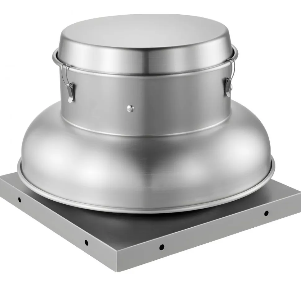 VEVOR Roof Exhaust Fan, Attic Vent Fan with High-Power Motor, 24.8inch Fan Base Heavy-Duty Aluminum Alloy, Speed Control Adjustable Airflow 4000/5000CFM, Compact for Garage,Kitchen,Bathroom,Silver