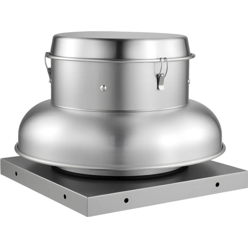 VEVOR Roof Exhaust Fan, Attic Vent Fan with High-Power Motor, 24.8inch Fan Base Heavy-Duty Aluminum Alloy, Speed Control Adjustable Airflow 4000/5000CFM, Compact for Garage,Kitchen,Bathroom,Silver