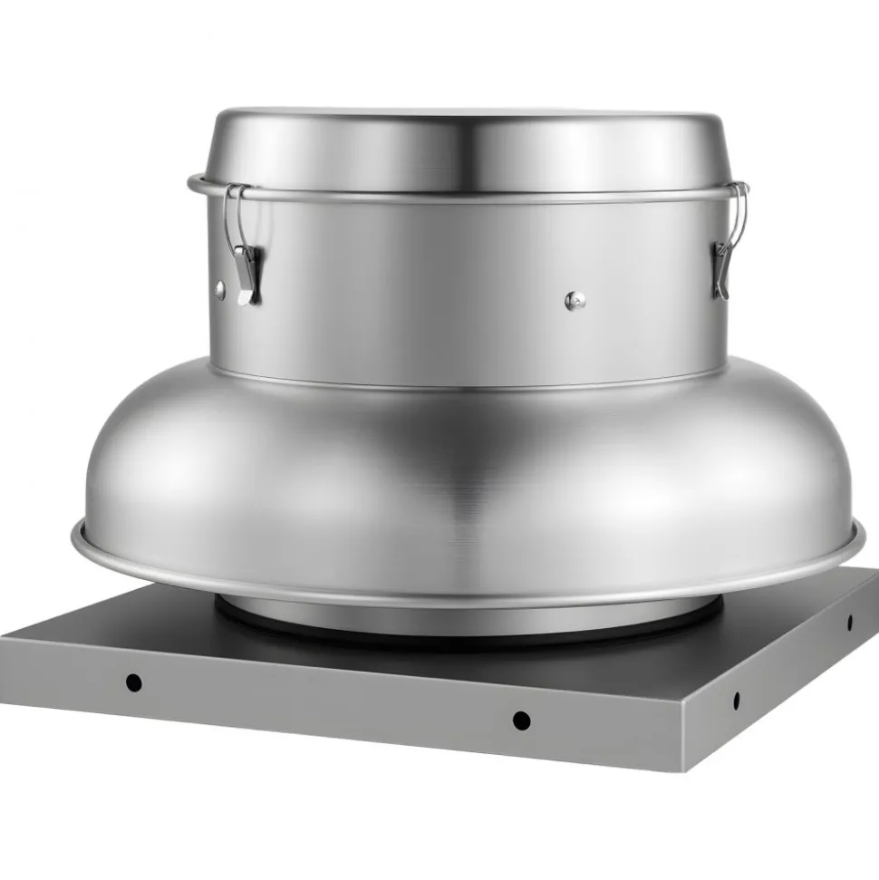 VEVOR Roof Exhaust Fan, Attic Vent Fan with High-Power Motor, 24.8inch Fan Base Heavy-Duty Aluminum Alloy, Speed Control Adjustable Airflow 4000/5000CFM, Compact for Garage,Kitchen,Bathroom,Silver