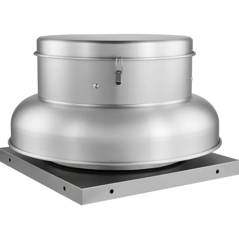 VEVOR Roof Exhaust Fan, Attic Vent Fan with High-Power Motor, 24.8inch Fan Base Heavy-Duty Aluminum Alloy, Speed Control Adjustable Airflow 3000/3900CFM, Compact for Garage,Kitchen,Bathroom,Silver