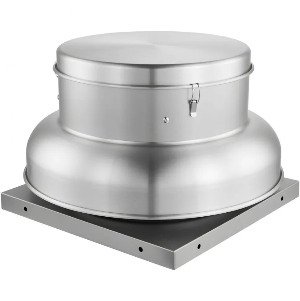 VEVOR Roof Exhaust Fan, Attic Vent Fan with High-Power Motor, 24.8inch Fan Base Heavy-Duty Aluminum Alloy, Speed Control Adjustable Airflow 3000/3900CFM, Compact for Garage,Kitchen,Bathroom,Silver