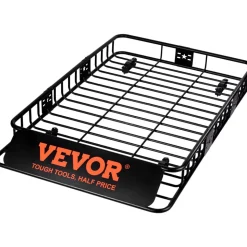 VEVOR Roof Rack Cargo Basket, 64" x 39" x 6" Rooftop Cargo Carrier with Extension, Heavy-duty Steel 200 LBS Capacity Universal Roof Rack Basket, Luggage Holder for SUV, Truck