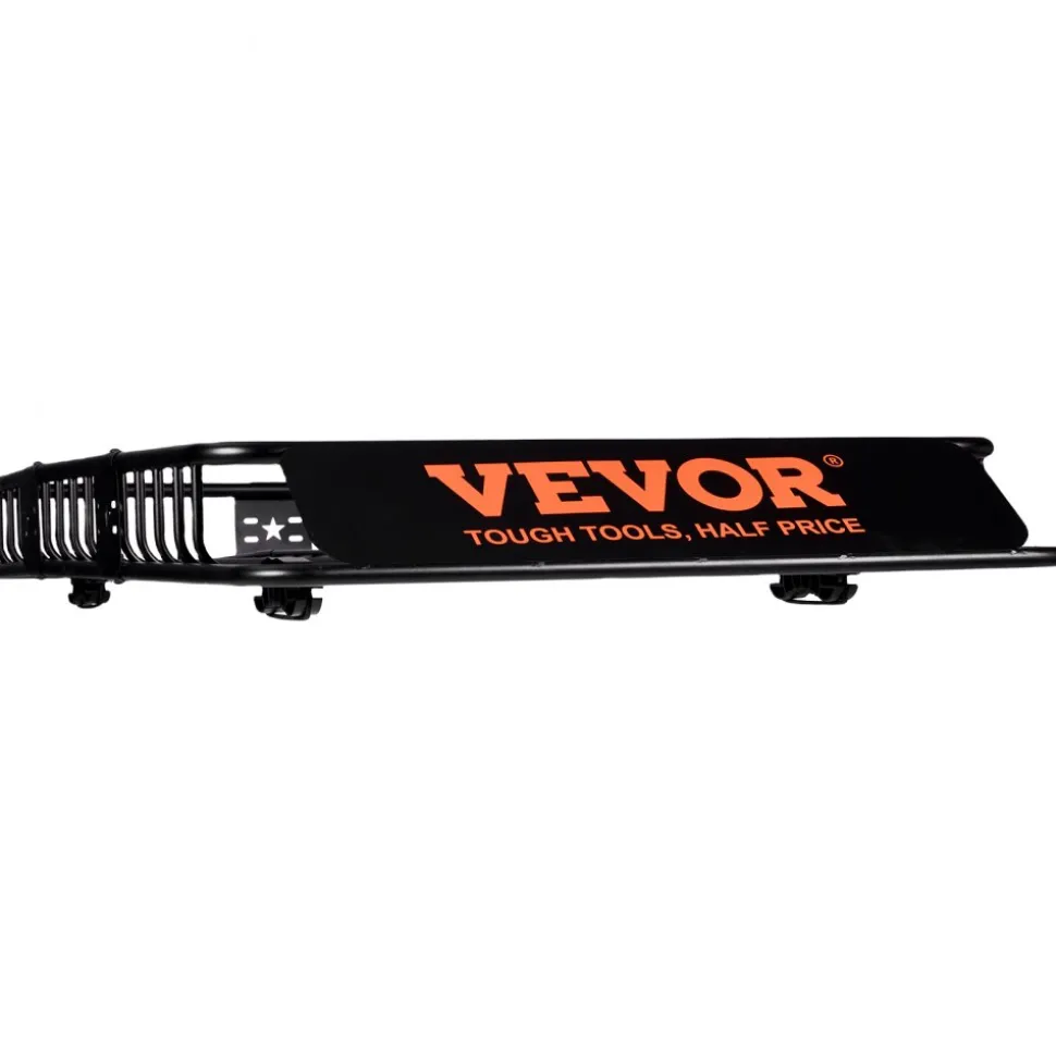 VEVOR Roof Rack Cargo Basket, 64" x 39" x 6" Rooftop Cargo Carrier with Extension, Heavy-duty Steel 200 LBS Capacity Universal Roof Rack Basket, Luggage Holder for SUV, Truck
