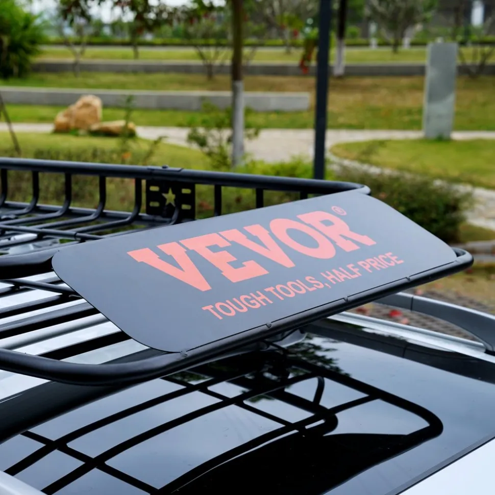 VEVOR Roof Rack Cargo Basket, 64" x 39" x 6" Rooftop Cargo Carrier with Extension, Heavy-duty Steel 200 LBS Capacity Universal Roof Rack Basket, Luggage Holder for SUV, Truck