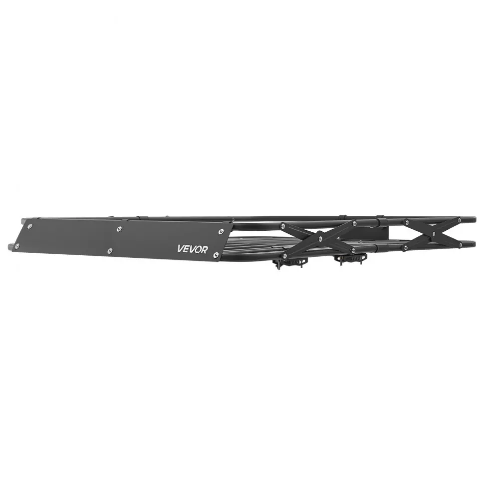 VEVOR Roof Rack Cargo Basket, 46 x 36 x 4 in, Heavy Duty Roof Top Carrier Basket with Folding Design, 200 lbs Capacity, All-Weather Easy-Install Car Top Luggage Holder, Universal Fit for SUV Truck Car
