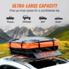 VEVOR Roof Rack Cargo Basket, 51" x 36" x 5" Rooftop Cargo Carrier w/ 15 Cu Ft Waterproof Cargo Bag, 200 LBS Capacity Universal Rack Carrier for SUV, Truck