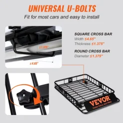 VEVOR Roof Rack Cargo Basket, 51