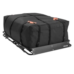 VEVOR Roof Rack Cargo Basket, 51 x 36 x 4 in, Heavy Duty Roof Top Carrier Basket with Folding Design, 200 lbs Capacity, All-Weather Easy-Install Car Top Luggage Holder, Universal Fit for SUV Truck Car