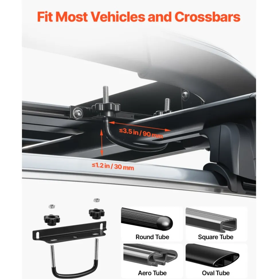 VEVOR Roof Rack Cargo Carrier, 48 x 40 x 5.6 in, Universal Rooftop Cargo Basket, Car Top Luggage Holder with 150 lbs Max Load Capacity, 4.1 in Fence, Anti-Rust Alloy Steel, Wind Fairing, for SUV Car
