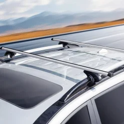 VEVOR Roof Rack Cross Bars, Aluminum Roof Rack Crossbars, Fit Raised Side Rail with Gap, 200 lbs Load Capacity, Adjustable Crossbars with Locks, for SUVs, Sedans, and Vans