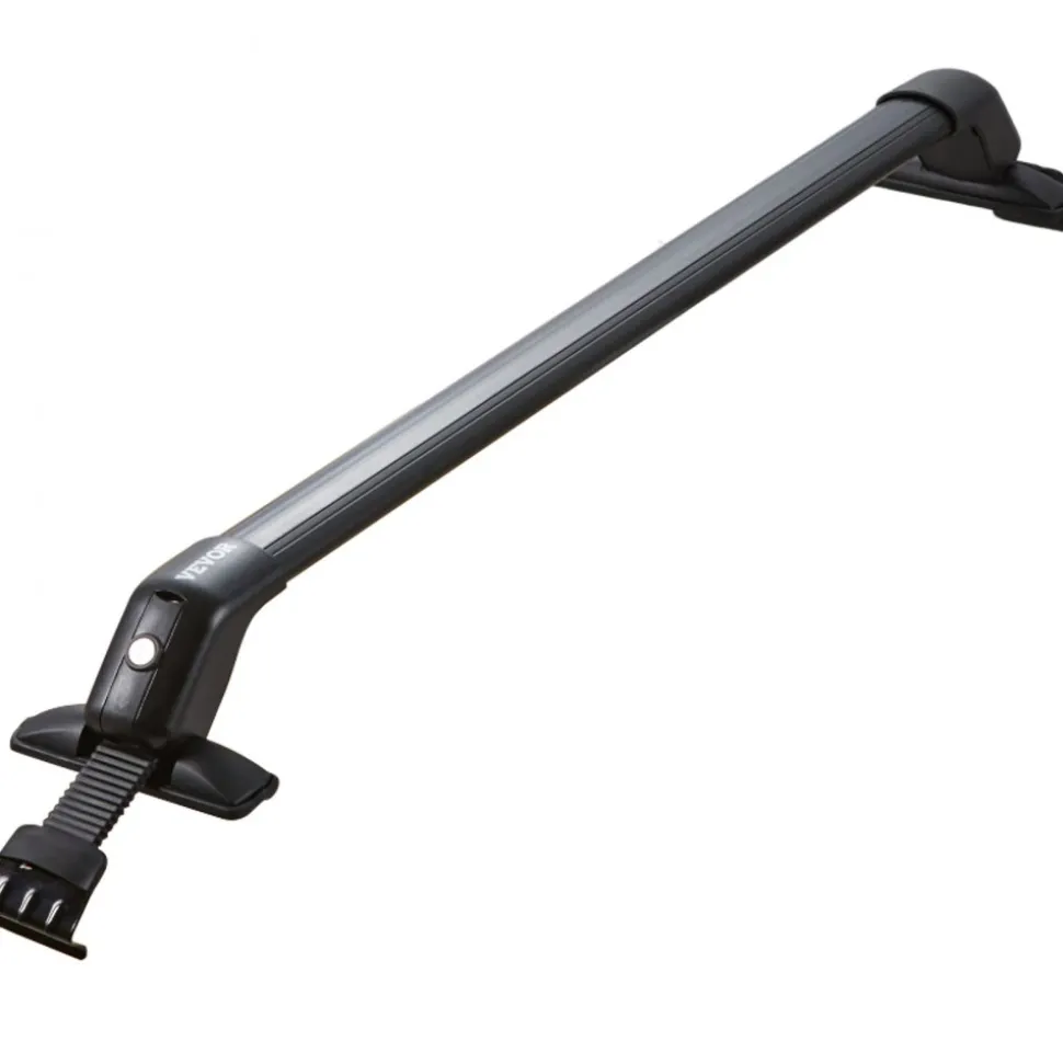 VEVOR Roof Rack Cross Bars, Aluminum Roof Rack Crossbars, Fit Roof without Side Rail, 155 lbs Load Capacity, Adjustable Bare Roof Crossbars with Locks, for SUVs, Sedans, and Vans