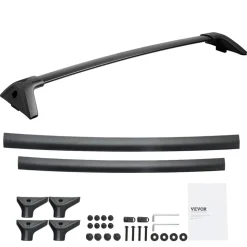 VEVOR Roof Rack Cross Bars, Compatible with Toyota RAV4 2020-2023, 160lbs Load Capacity, Aluminum Anti-Rust Crossbars with Locks, Rooftop Cargo Bag Luggage Carrier (Not Fit for Adventure/TRD Off-Road)