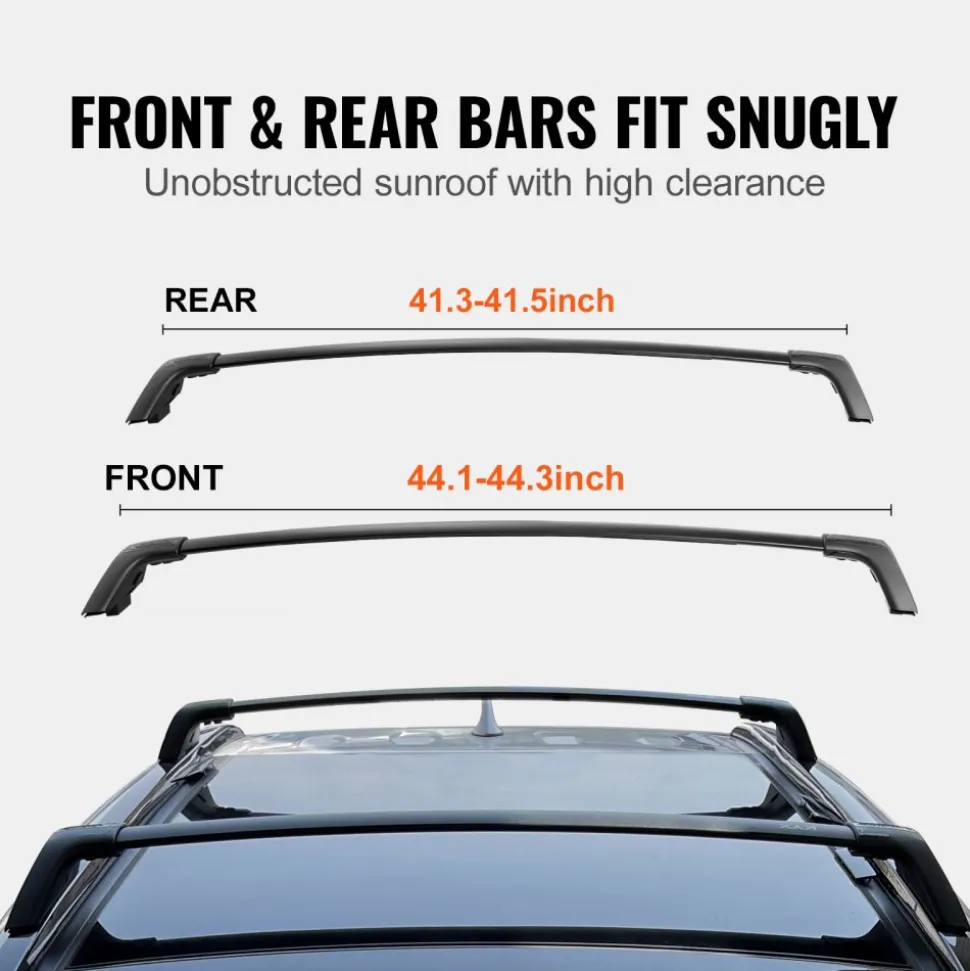 VEVOR Roof Rack Cross Bars, Compatible with Toyota RAV4 2020-2023, 160lbs Load Capacity, Aluminum Anti-Rust Crossbars with Locks, Rooftop Cargo Bag Luggage Carrier (Not Fit for Adventure/TRD Off-Road)
