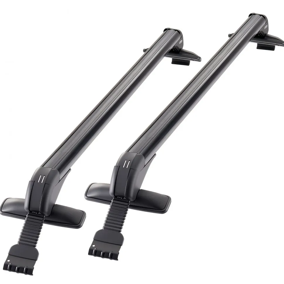 VEVOR Roof Rack Cross Bars, Universal Fit for Naked Roofs Without Raised Rails/Flush Rail/Black Moldings, 165 LBS Capacity, Lockable Heavy Duty Aluminum Crossbar Racks Roof Rail Rooftop Luggage Canoe