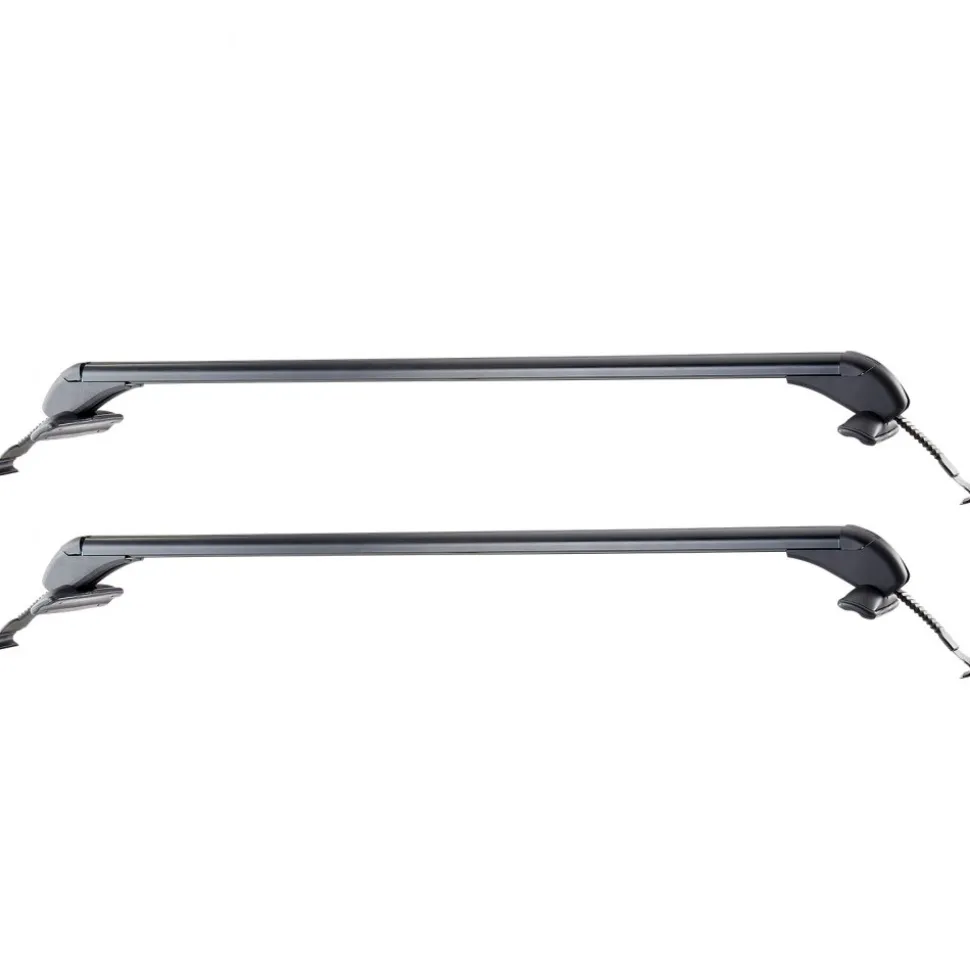 VEVOR Roof Rack Cross Bars, Universal Fit for Naked Roofs Without Raised Rails/Flush Rail/Black Moldings, 165 LBS Capacity, Lockable Heavy Duty Aluminum Crossbar Racks Roof Rail Rooftop Luggage Canoe