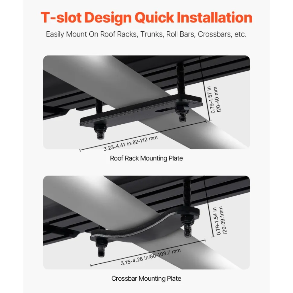 VEVOR Roof Rack Water Tank, 7 Gal, Multi-Dispensing Outdoor Tank with 2 Splash-Guard Panels & T-slot, High-Capacity Aluminum Tank with Pressurization Port, Fit for Trunks, Roll Bars, Crossbars