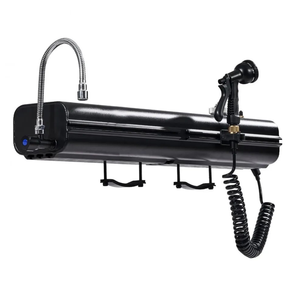 VEVOR Roof Rack Water Tank, 4.5 Gal, Multi-Dispensing Outdoor Tank with 2 Splash-Guard Panels & T-slot, High-Capacity Aluminum Tank with Pressurization Port, Fit for Trunks, Roll Bars, Crossbars