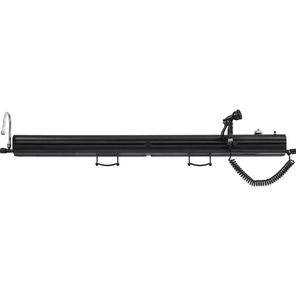 VEVOR Roof Rack Water Tank, 8 Gal, Multi-Dispensing Outdoor Tank with 2 Splash-Guard Panels & T-slot, High-Capacity Aluminum Tank with Pressurization Port, Fit for Trunks, Roll Bars, Crossbars