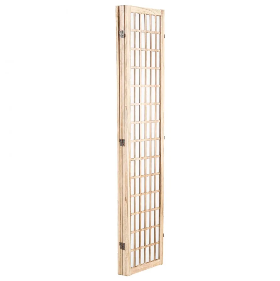 VEVOR Room Divider, 4 Panel Japanese Room Divider, Folding Privacy Screen Indoor, Portable Partition Dividers and Decoration Screens, for Room Separation, Home, Office, Restaurant & Bedroom (Natural)